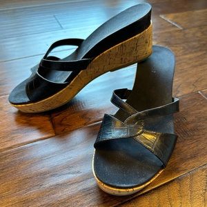 Nine West “Farruko” Black Sandal. Size 9.